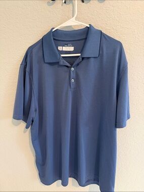 Van Heusen Men's Short-Sleeve Polo — Slate Blue